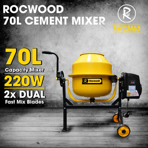 Cement mixer electric - electric, 70l